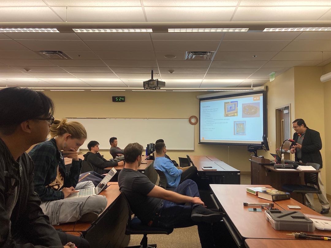 SDCS members listening to a talk from Nick Defensor